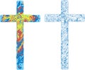 Catholic ornamented cross for Easter holiday