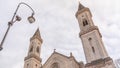 The Catholic Parish and University Church St. Louis, called Ludwigskirche timelapse in Munich. Germany