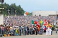 Catholic Pilgrims , Pilgrimage , Religion , Faith, Flags