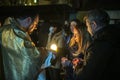 Easter Service In The Open Air Near The Alexander Church In Kyiv