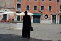 catholic priest in hat, Cappello romano, saturno, santo padre