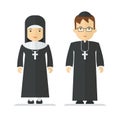 Catholic priest and nun