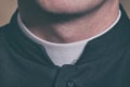 Catholic priest`s collar Royalty Free Stock Photo