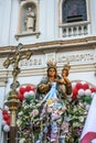 Catholic procession in honor of Our Lady Achiropita