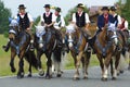 Catholic procession on horse