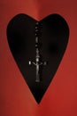 Catholic rosary with a crucifix Royalty Free Stock Photo