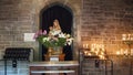 The Catholic shrine at St Winefride`s Well in Holywell, Northern Wales