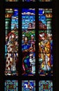 Catholic stained glass in a church