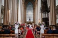 Catholic wedding ceremony Royalty Free Stock Photo