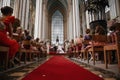 Catholic wedding ceremony Royalty Free Stock Photo
