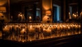 Catholicism and spirituality in a tranquil scene of candlelight generated by AI