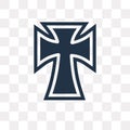 Catholicism vector icon isolated on transparent background, Catholicism transparency concept can be used web and mobile