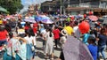 Catholics in Tagum City, Davao del Norte, Philippines Join a Religious Parade