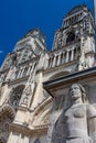 CathÃÂ©drale Sainte-Croix with Jeanne d`Arc relief Royalty Free Stock Photo