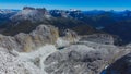 Catinaccio d`Antermoia in the Dolomites - view.