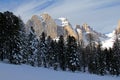 Catinaccio peak and Vajolet towers Royalty Free Stock Photo
