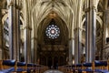 Catolic cathedral interior Royalty Free Stock Photo