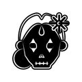 Catrina icon. Element of dia de muertos for mobile concept and web apps icon. Glyph, flat icon for website design and development