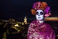 Catrina in a Mexican Town for the day of the dead