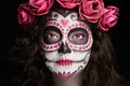 Catrina skull face Royalty Free Stock Photo