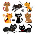 Cats charcater design Royalty Free Stock Photo