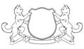 Cats Crest Coat of Arms Heraldic Shield