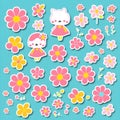Kittys and Flowers