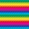 Pixel Hounds Tooth Pattern in Rainbow Colors