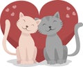 Cats in love