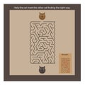 Cats maze for kids