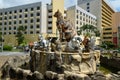 Cats monument at center of Kuching