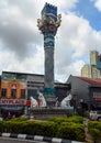 Cats monument at center of Kuching