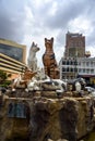 Cats monument at center of Kuching
