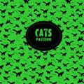 Cats seamless pattern