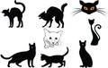 Cats silhouettes