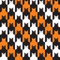 Catstooth Halloween Pattern Royalty Free Stock Photo