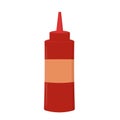 Catsup sauce in bottle