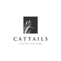 Cattails logo designs inspirations Royalty Free Stock Photo