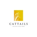 Cattails / reed logo designs inspirations