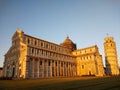 Cattedrale di Pisa under the sunlight in the evening in Pisa, Italy