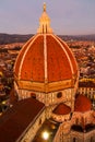 Cattedrale di Santa Maria del Fiore at sunset Royalty Free Stock Photo