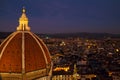 Cattedrale di Santa Maria del Fiore at sunset Royalty Free Stock Photo