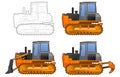 Catterpillar tractor Royalty Free Stock Photo