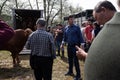 Cattle fair during the celebration of fathers day 