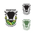 Cattle Farm Logo Angus Cow Farm for your company