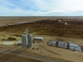 Cattle feed lot in Eastern Colorado Royalty Free Stock Photo