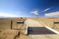 Cattle guard at the intersection between the C37 and D31 roads between the towns Noordoewer, Ai-Ais Fish River Canyon Royalty Free Stock Photo