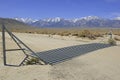 Cattle Guard in Road on Ranch in American West Royalty Free Stock Photo