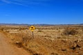 CATTLE sign in an open range area Royalty Free Stock Photo