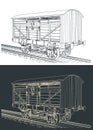 Cattle wagon sketches